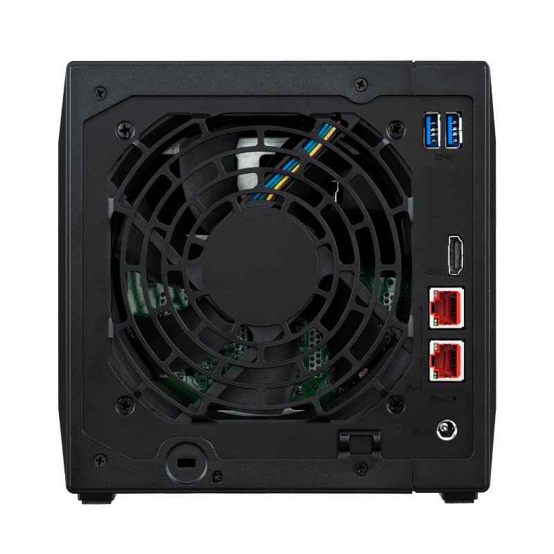 ASUSTOR Nimbustor Series AS5404T NAS Back View (I/O ports)