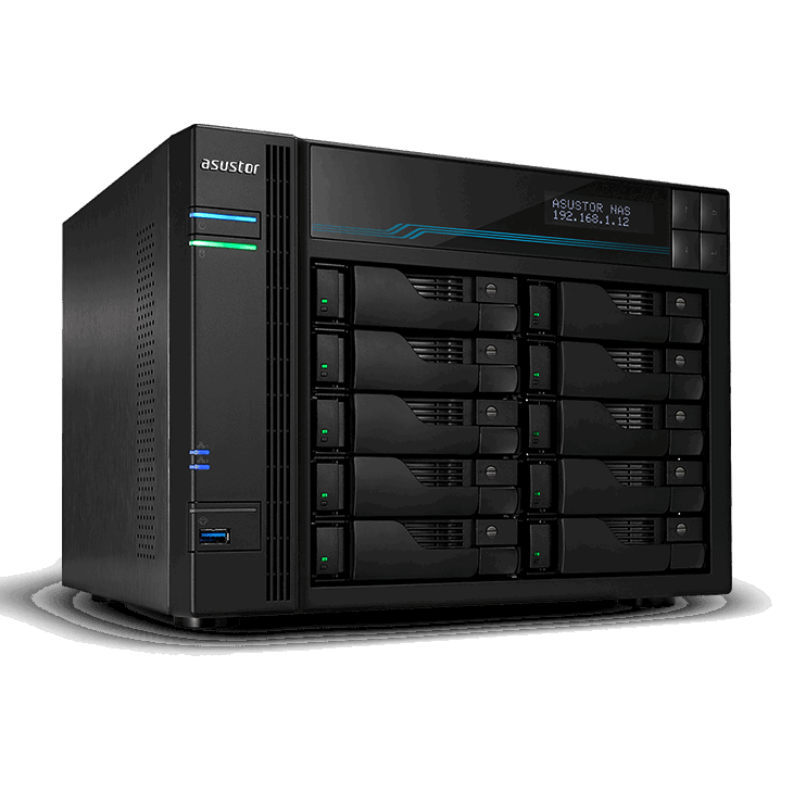ASUSTOR Lockerstor Series AS6510T NAS Side View 4