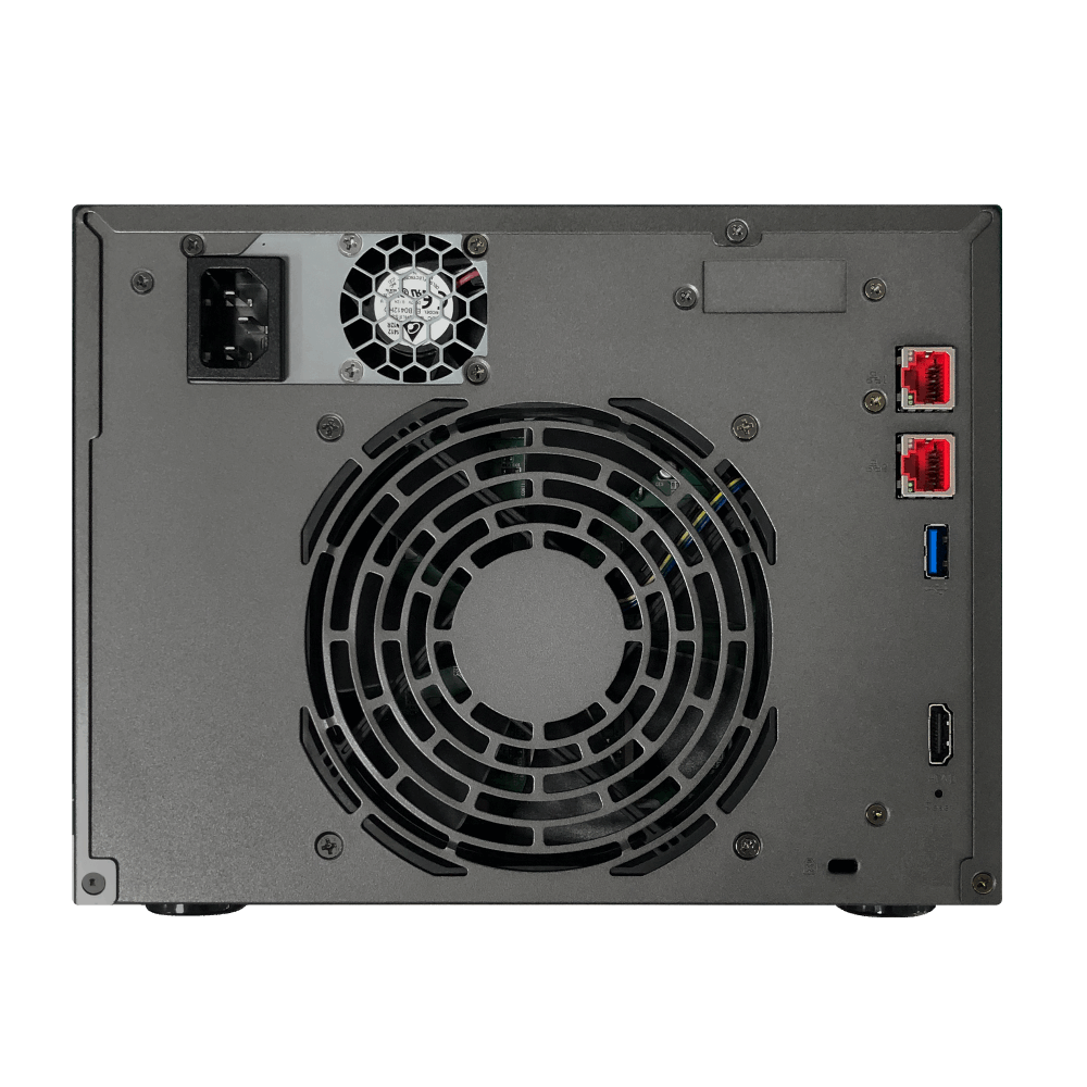 ASUSTOR Lockerstor Series AS6706T NAS Back View (I/O ports)