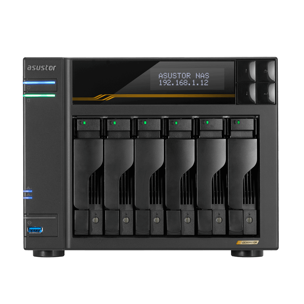 ASUSTOR Lockerstor Series AS6806T NAS Side View 3