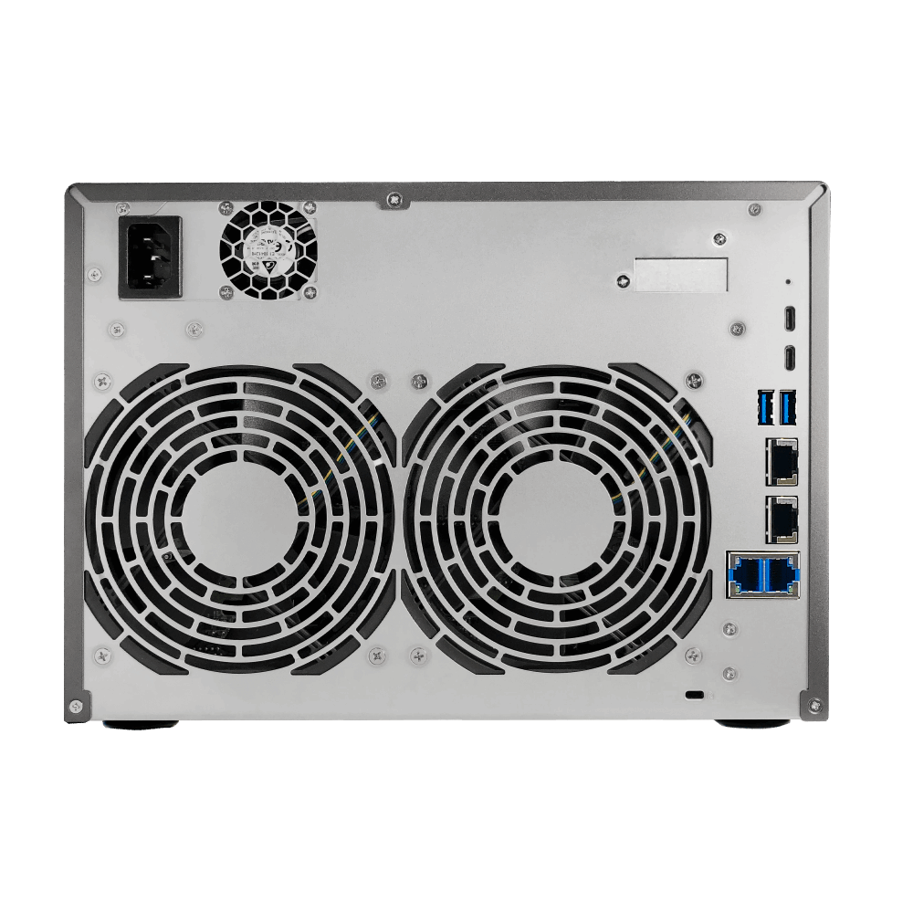 ASUSTOR Lockerstor Series AS6808T NAS Back View (I/O ports)