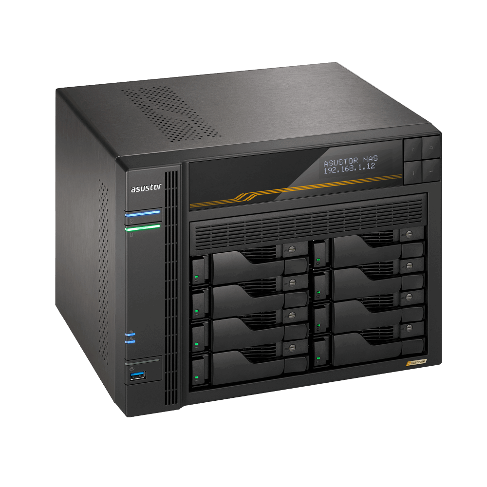 ASUSTOR Lockerstor Series AS6808T NAS Side View 4