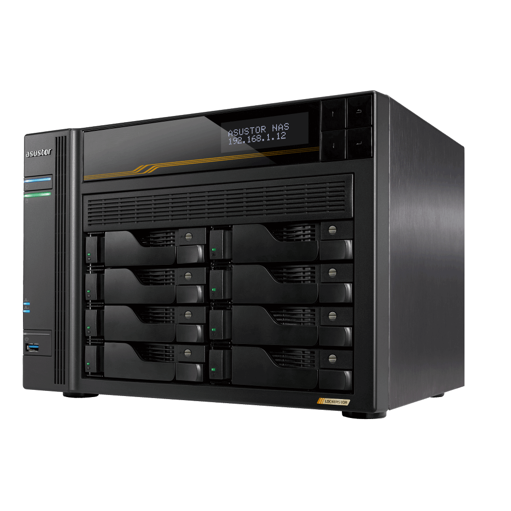 ASUSTOR Lockerstor Series AS6808T NAS Front View