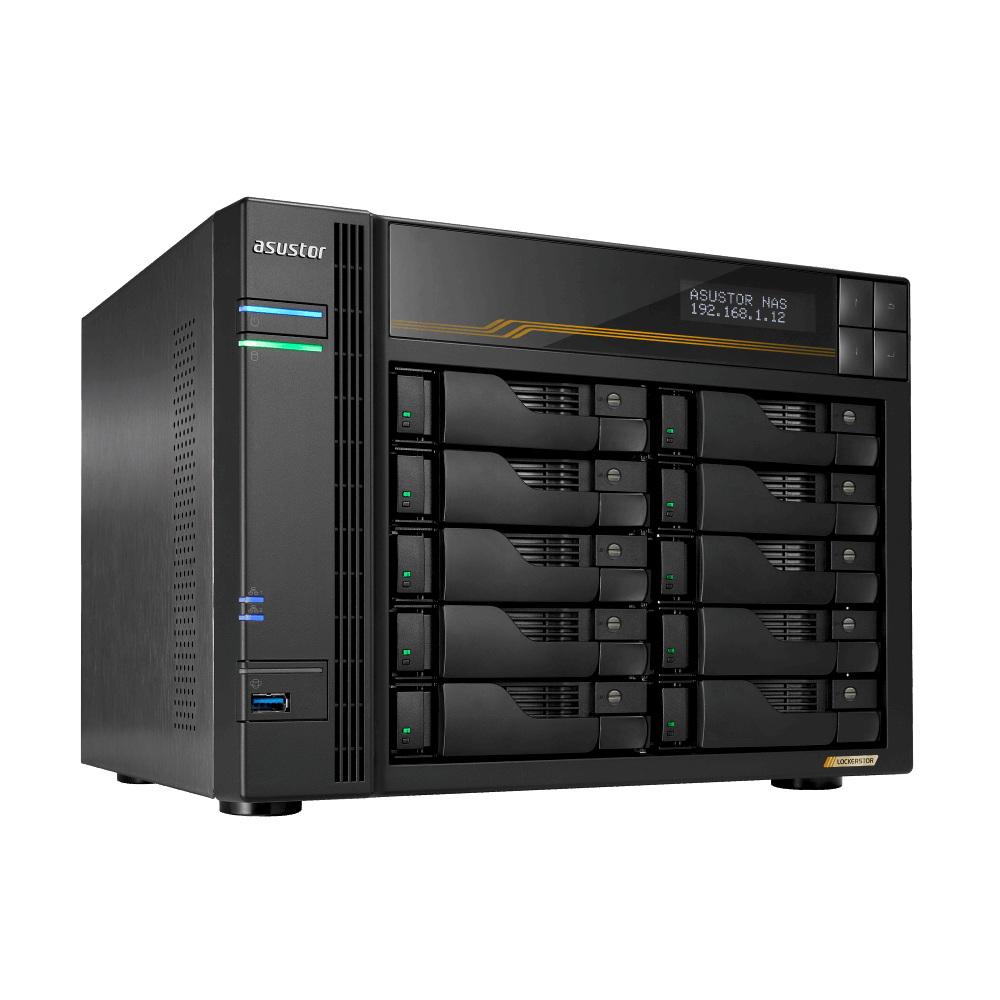 ASUSTOR Lockerstor Series AS6810T NAS Side View 4