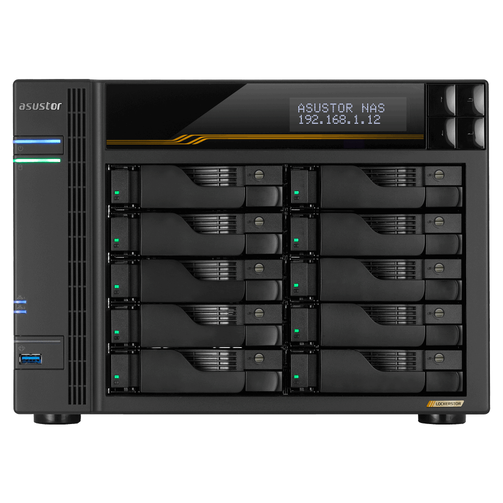ASUSTOR Lockerstor Series AS6810T NAS Side View 3