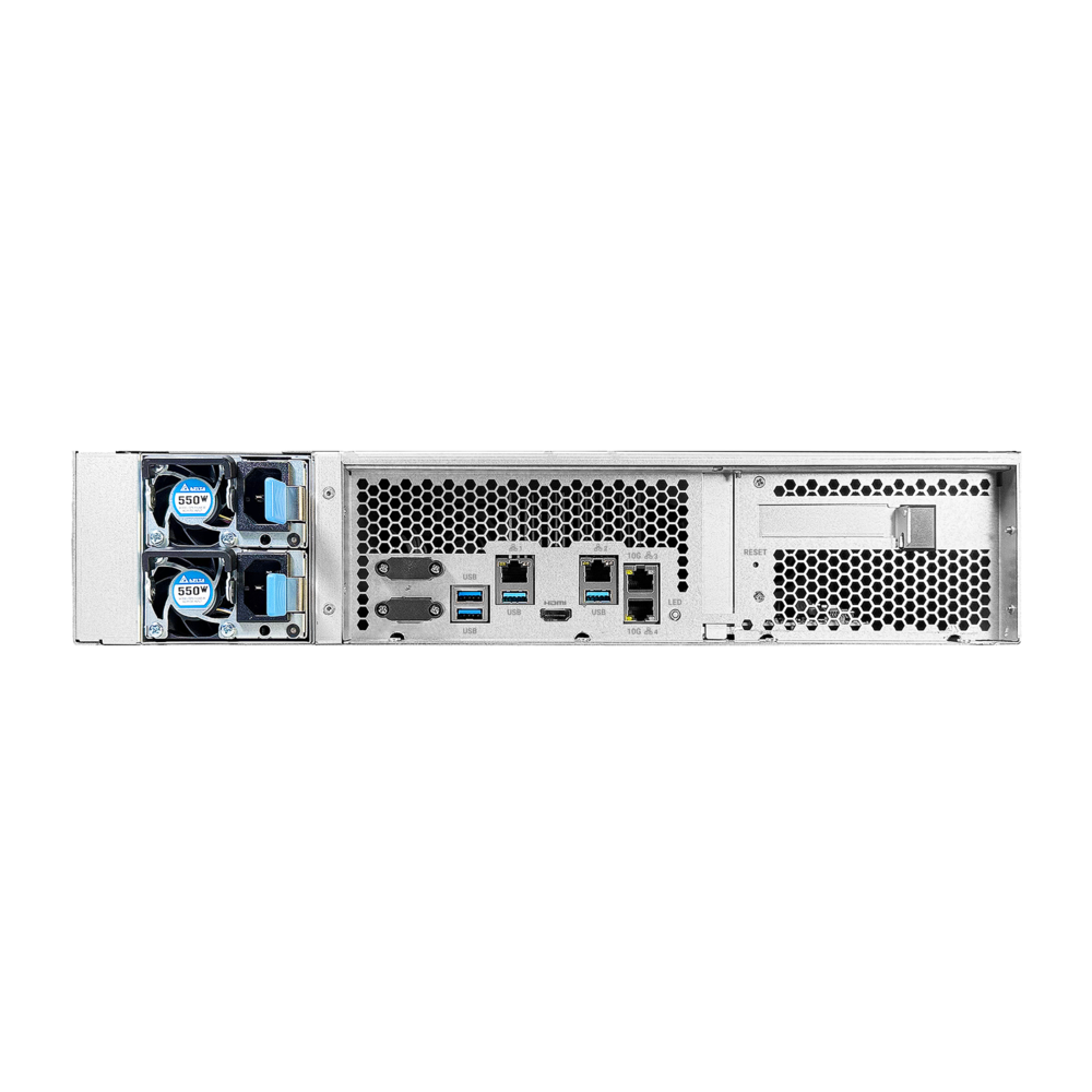 ASUSTOR AS7212RDX NAS Back View (I/O ports)