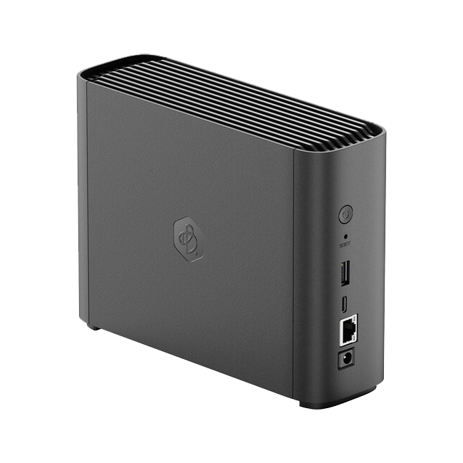 SYNOLOGY Bee Series BST150-8T NAS Angled Back View (I/O ports)