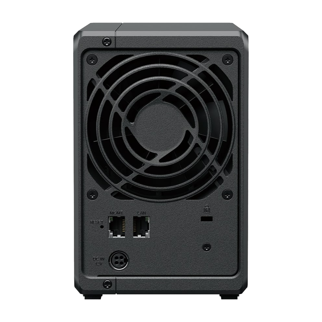Synology DP320 NAS Back view (I/O ports)