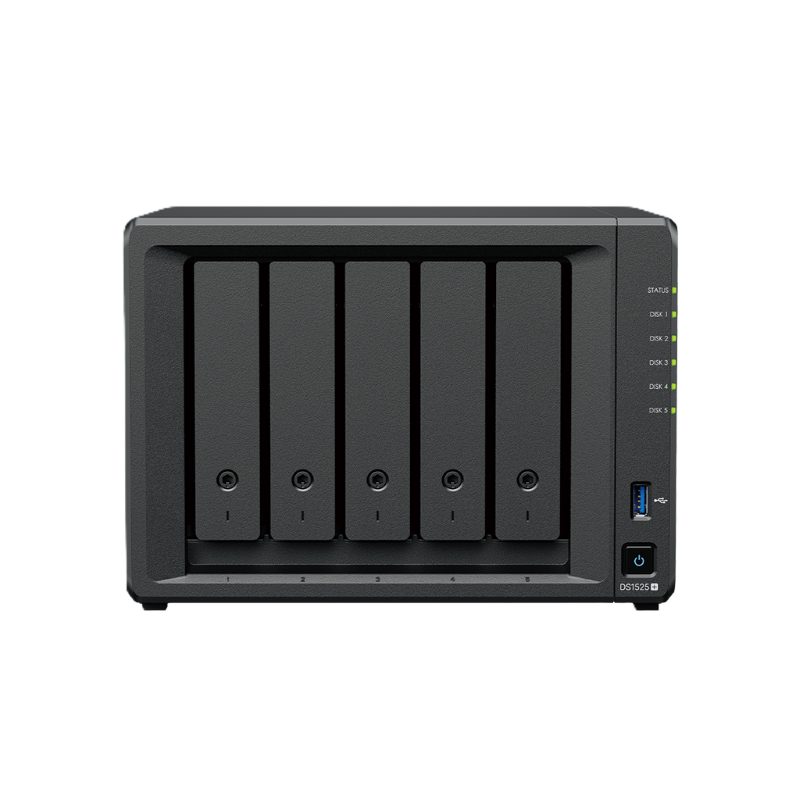 Synology DS1525+ NAS Front View