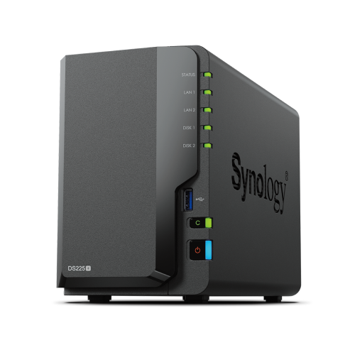 Station NAS Synology DS425+ 4 Baies Avec 4 Disques HAT3300-4T De 4 To – Intel Celeron J4125, 2 Go RAM, 2 Ports GbE - 1