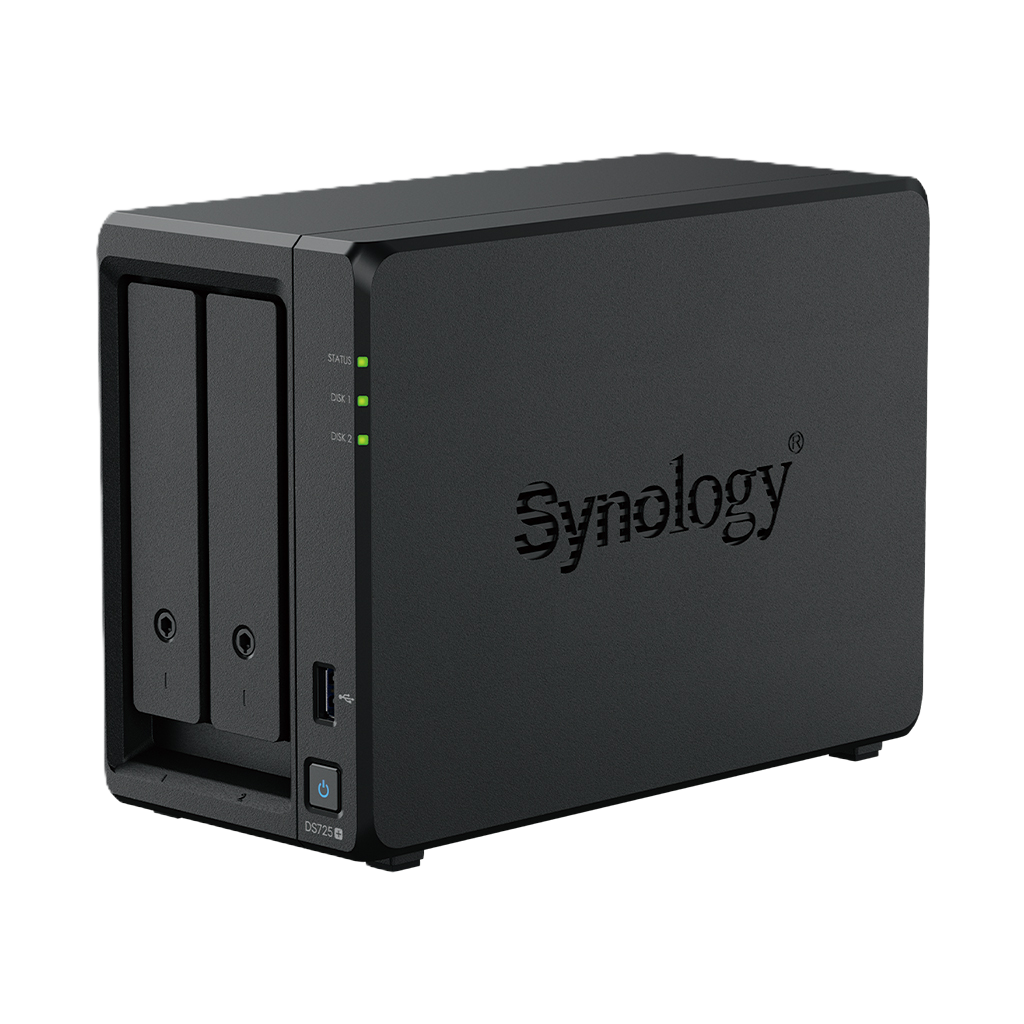 Synology DS725+ NAS Angled Front View