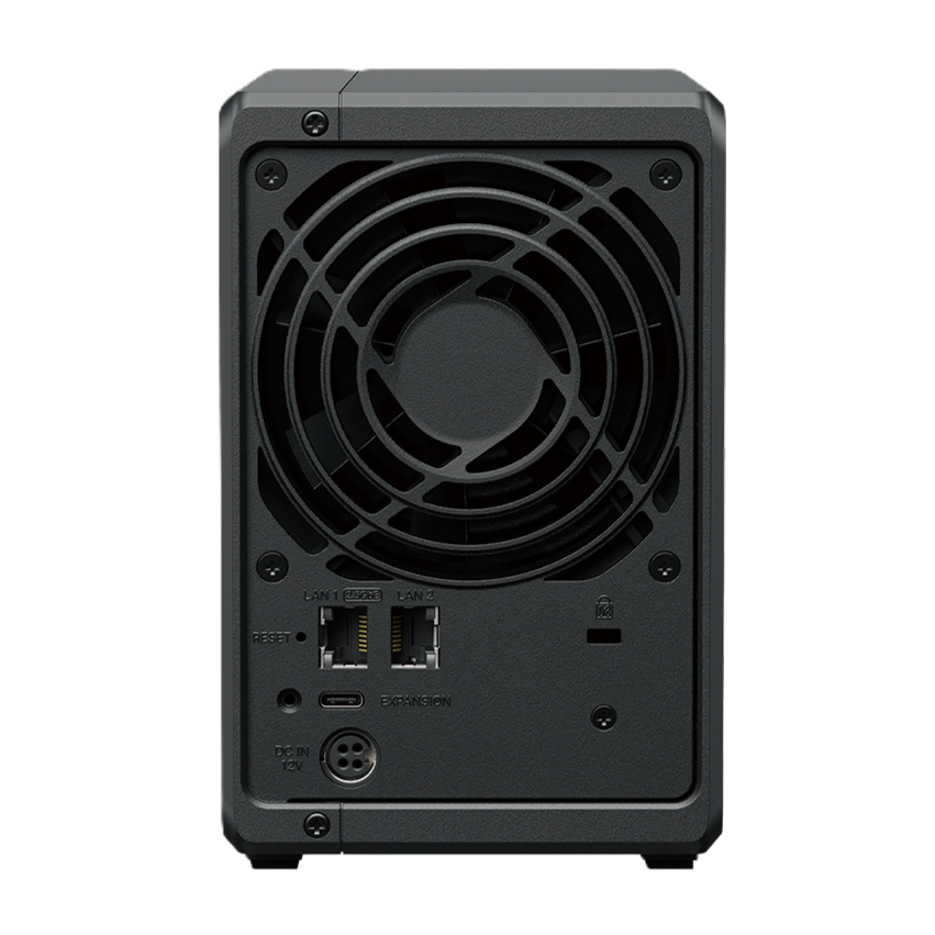 Synology DS725+ NAS Back View (I/O ports)