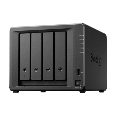 SYNOLOGY Plus series DS925+ NAS Angled Front View 