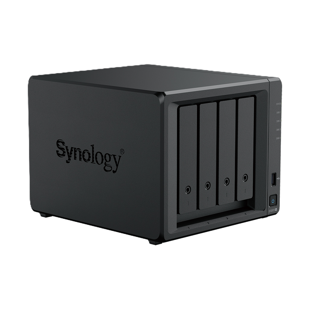 SYNOLOGY Plus series DS925+ NAS Angled side View 2