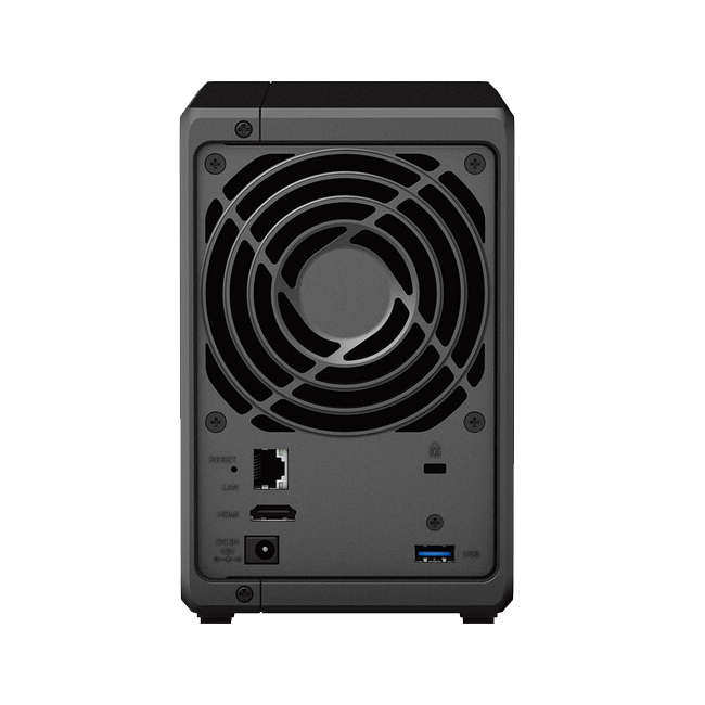 SYNOLOGY Surveillance Series DVA1622 NVR for Surveillance Back View (I/O ports)