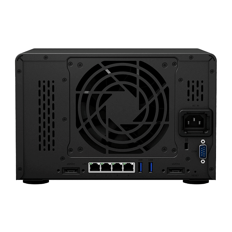 SYNOLOGY Surveillance Series DVA3221 NVR for Surveillance Back View (I/O ports)