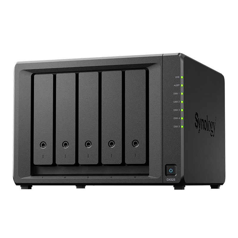 SYNOLOGY DX525 Expansion Unit Angled Front View