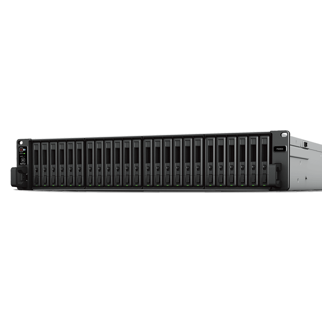 SYNOLOGY All-flash array Series FS3600 NAS Front View