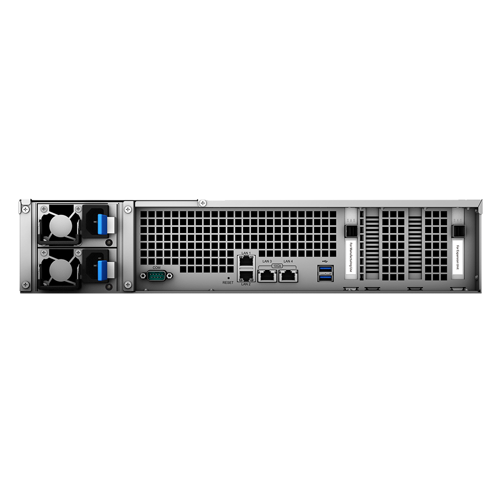 SYNOLOGY All-flash array Series FS6400 NAS Back View (I/O ports)