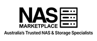 Logo of NAS Marketplace with text 'Australia's Trusted NAS & Storage Specialists'