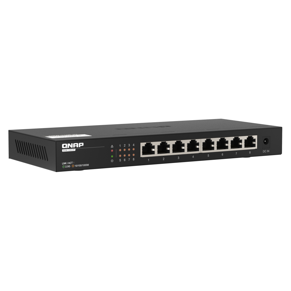 QNAP QSW-1108-8T Switch Side View 4