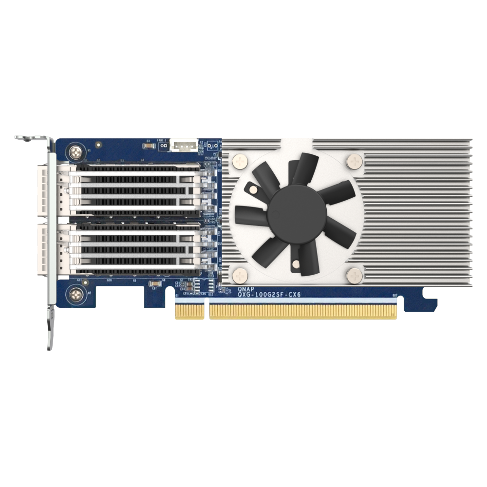 QNAP QXG-100G2SF-CX6 Expansion Card Side View 5