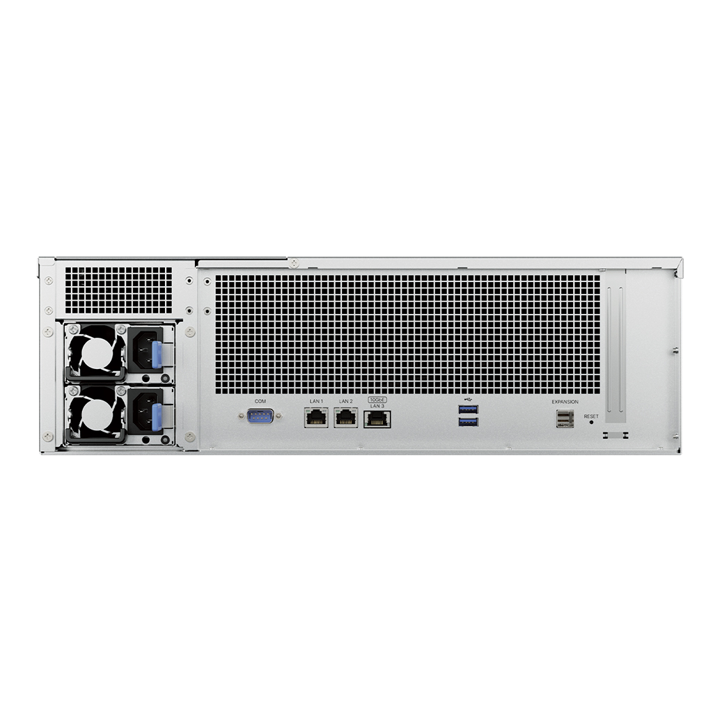 Synology RS2825RP+ NAS Back View (I/O ports)