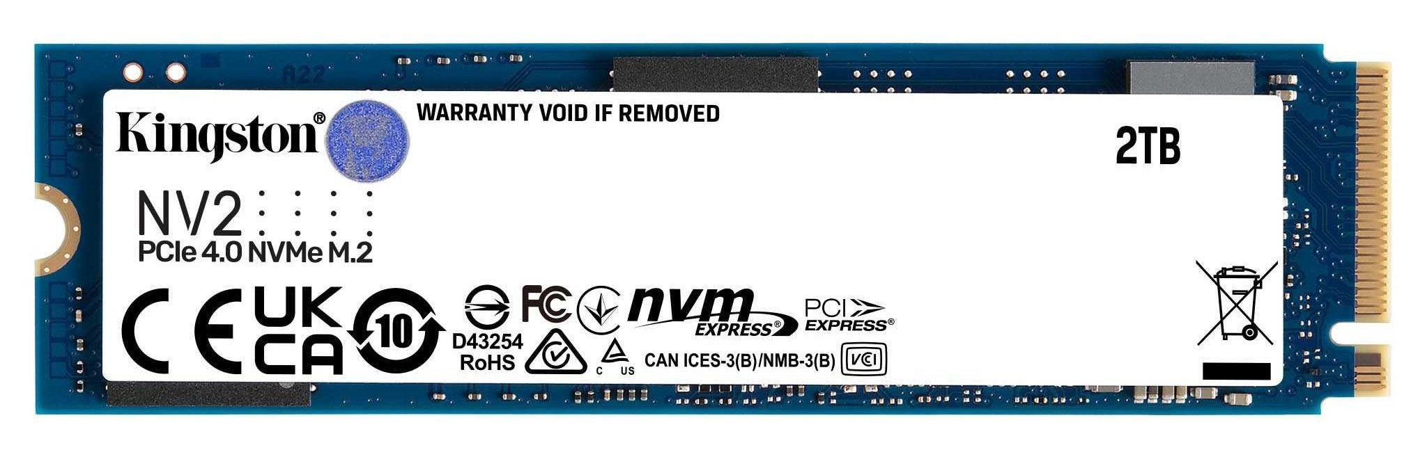 KINGSTON M.2 PCIe NVMe SSD SNV2S/2000G