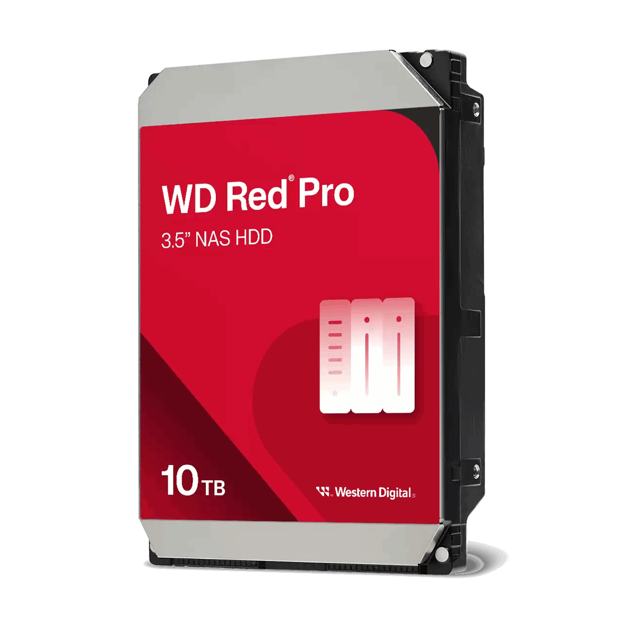 WD Red Pro Series WD102KFBX Hard Drive Front View