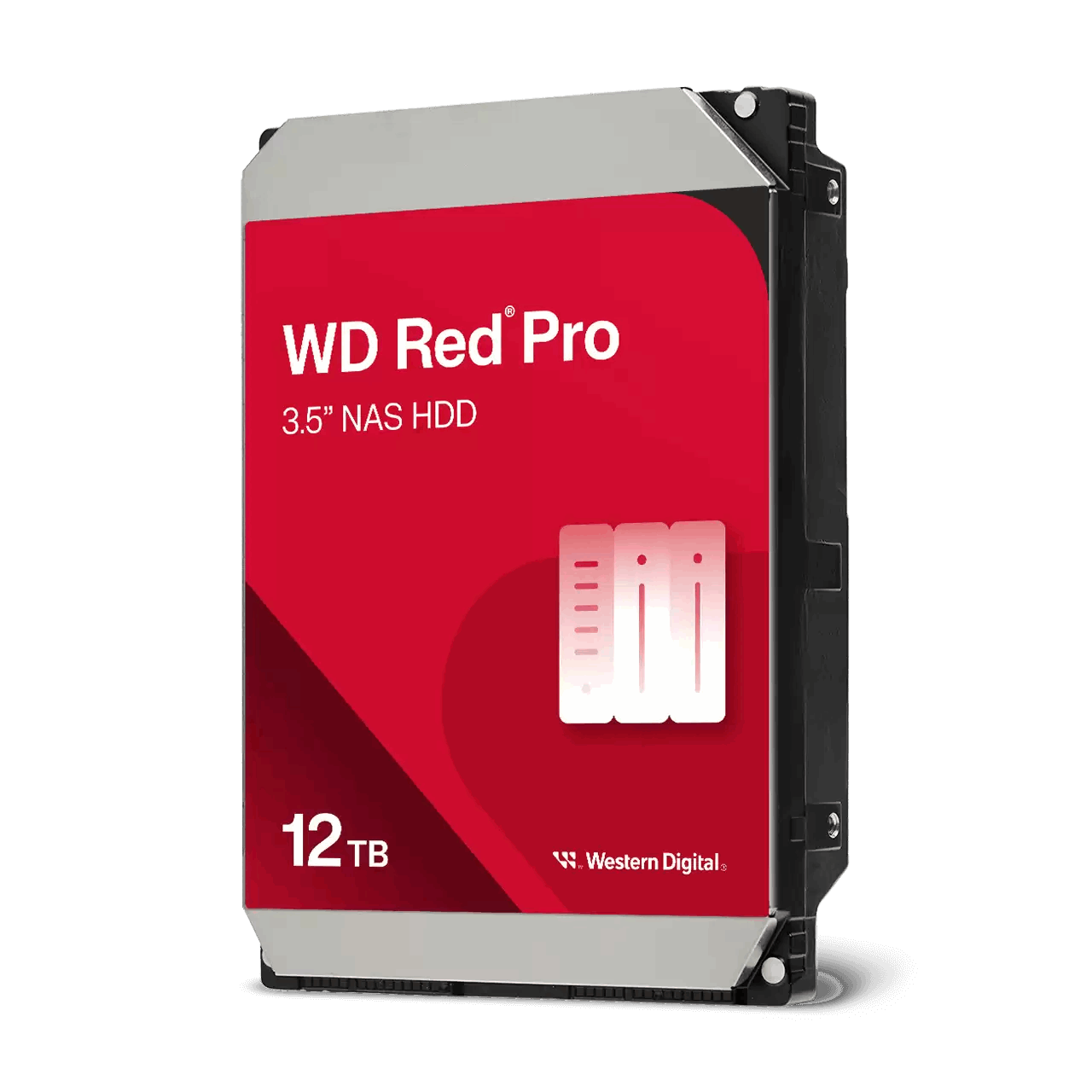 WD Red Pro Series WD121KFBX Hard Drive Front View