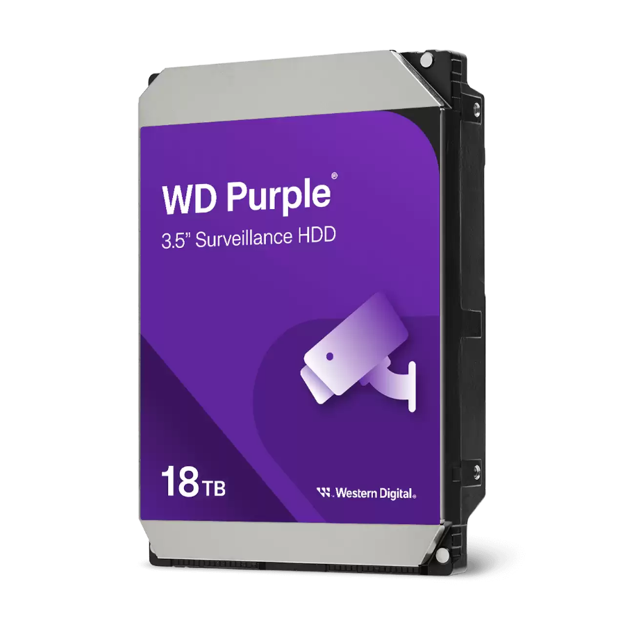 WD Purple Series WD181PURP Hard Drive Front View