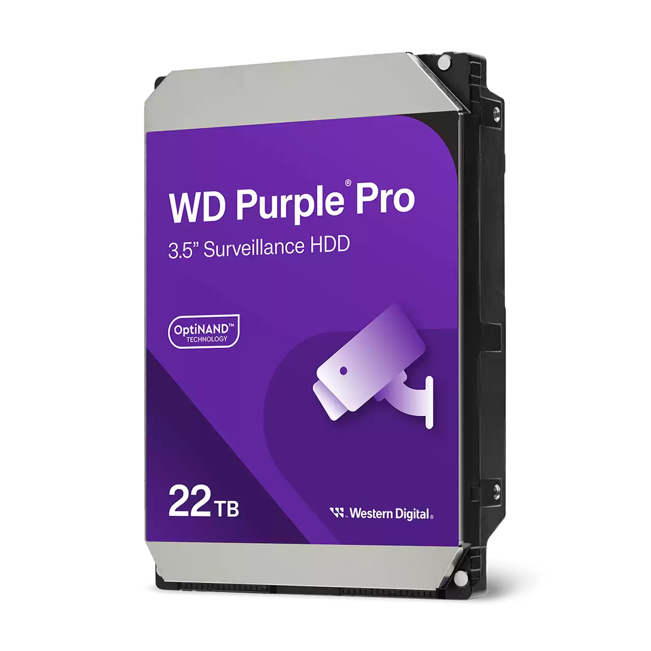 WD Purple Pro Series WD221PURP Hard Drive Front View