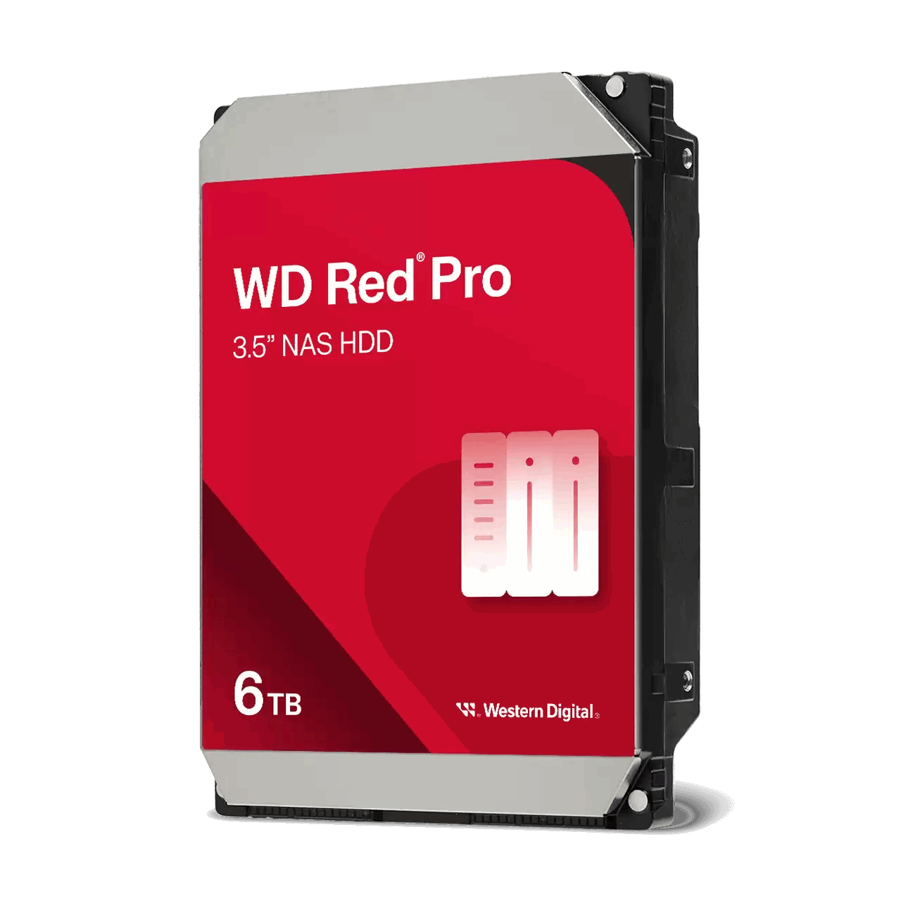 WD Red Pro Series WD6005FFBX Hard Drive Front View