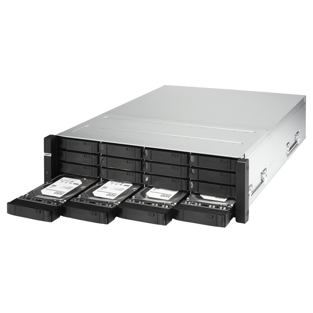 QNAP ES1686DC-2142IT-128G NAS Side View 4