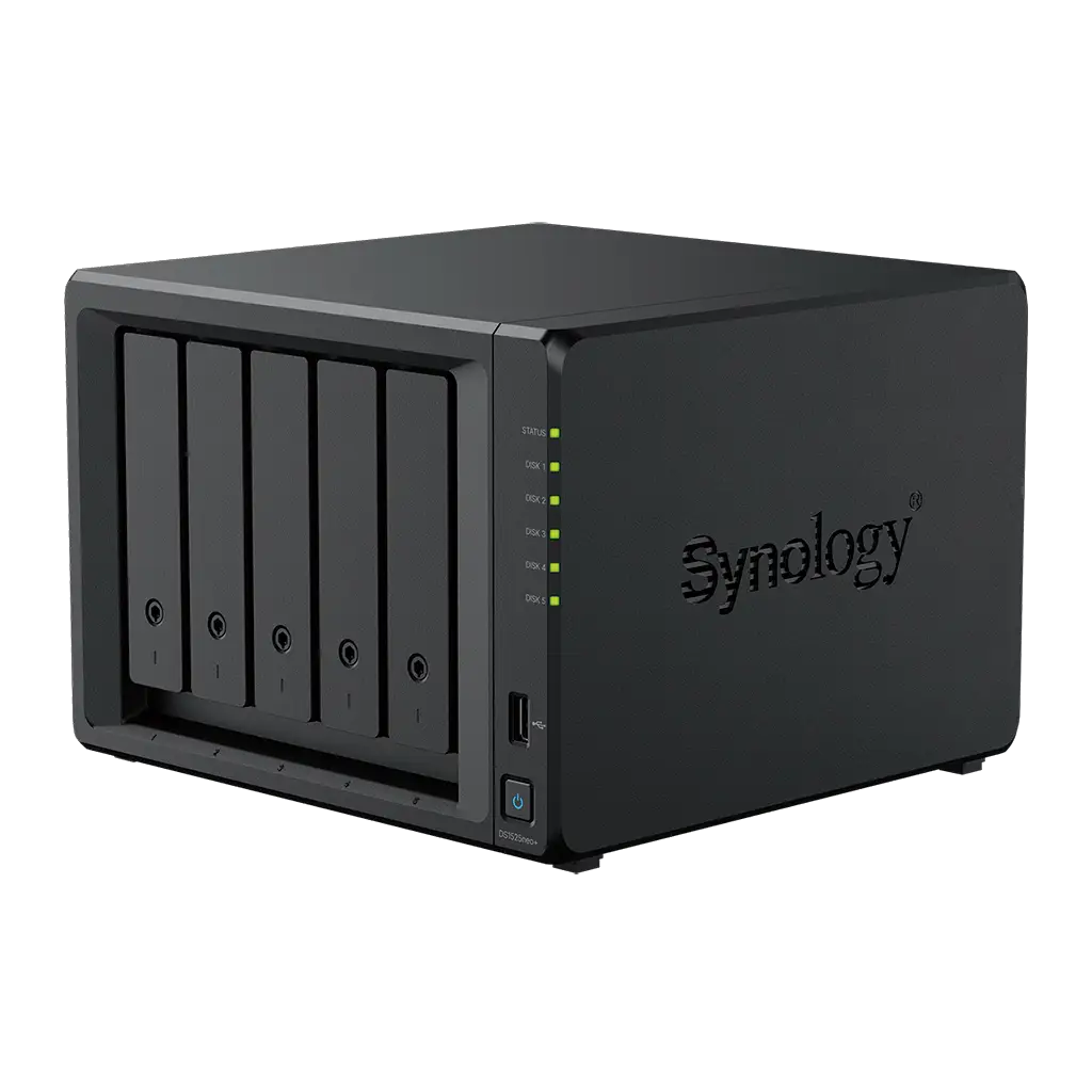Synology DiskStation DS1525NEO+ ,5-Bay AMD Ryzen V1500B 4-core ,8GB DDR4 ,Diskless NAS - Non-ECC RAM Option