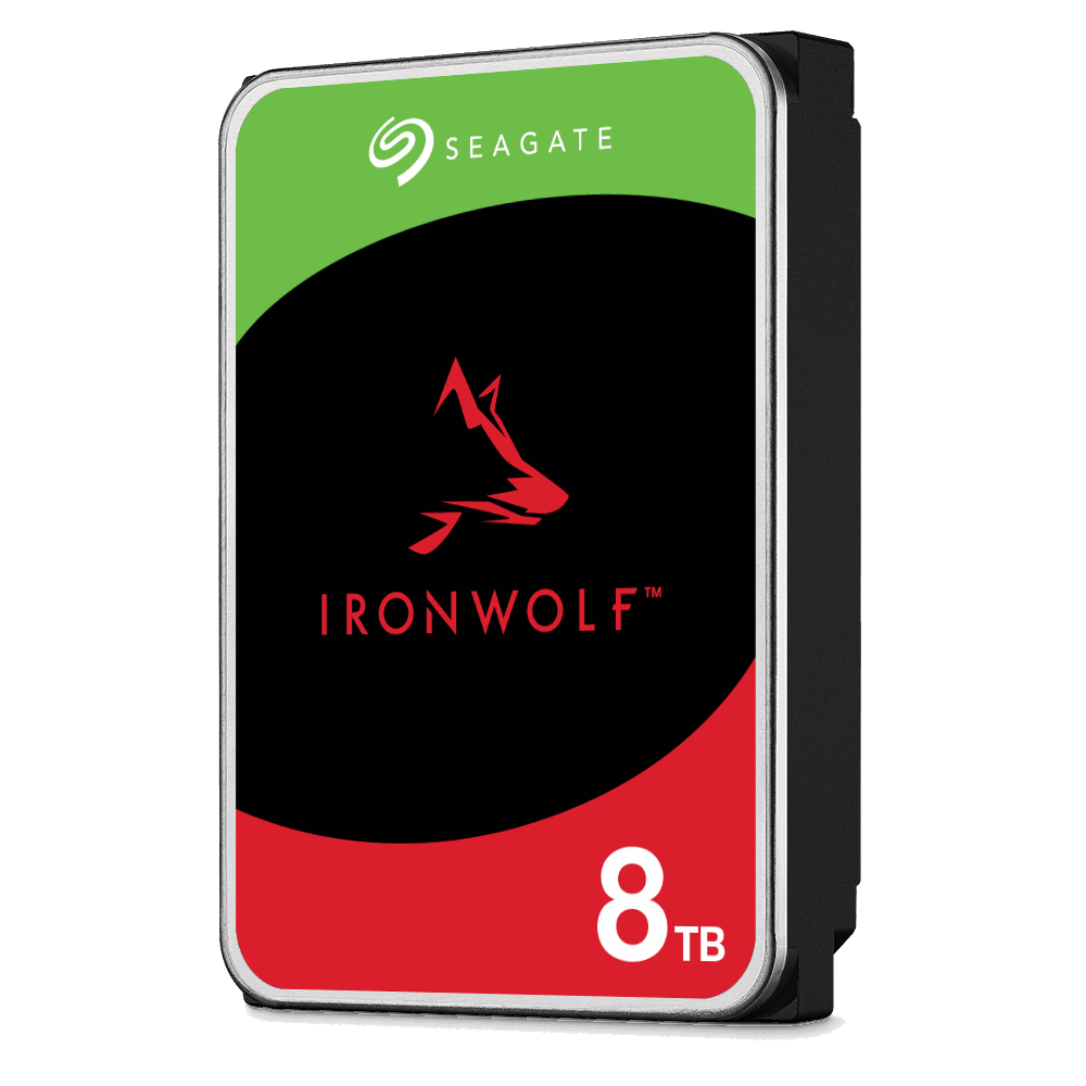 Seagate IronWolf Series ST8000VN004 Hard Drive Front View