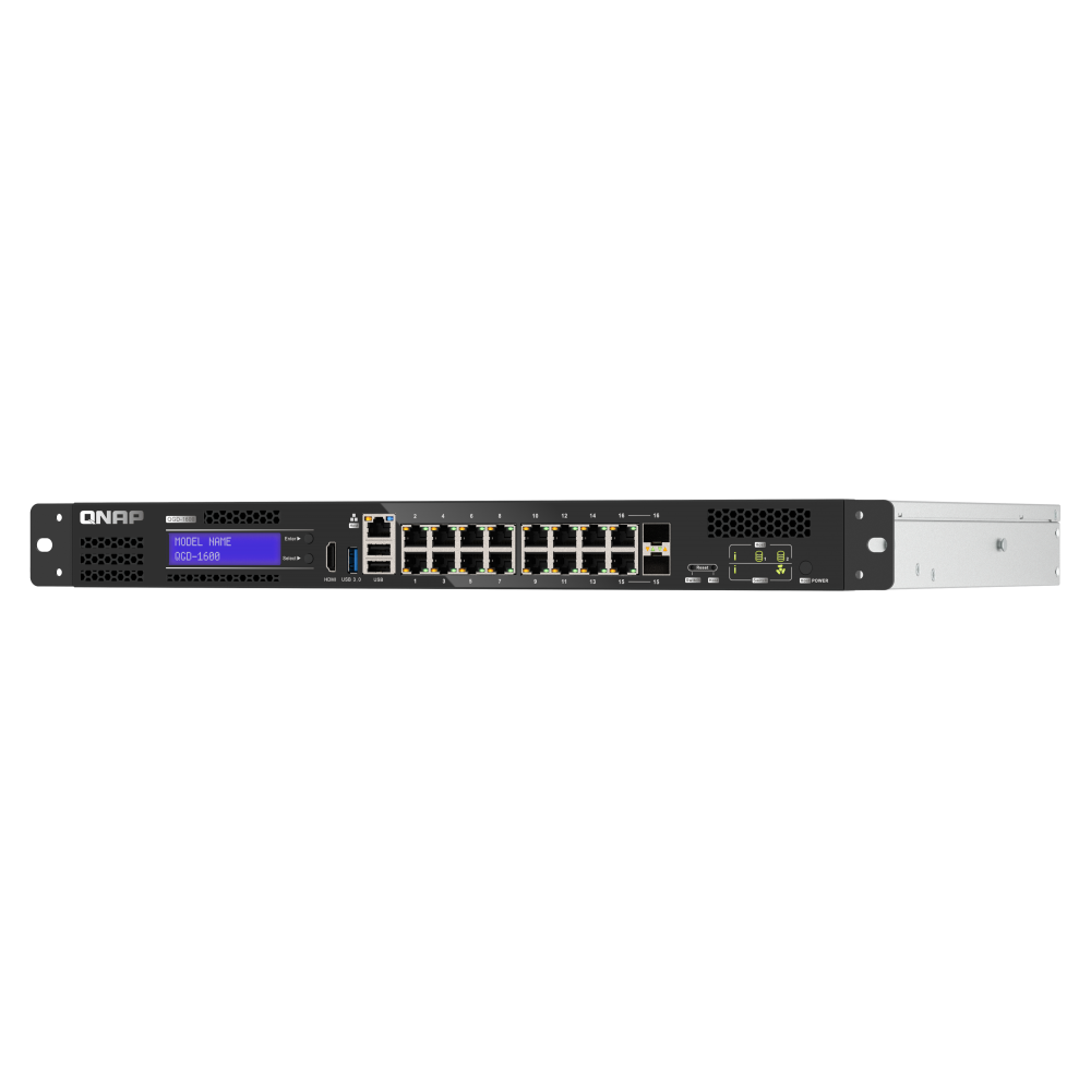 QNAP QGD-1600 Switch Angled Front View