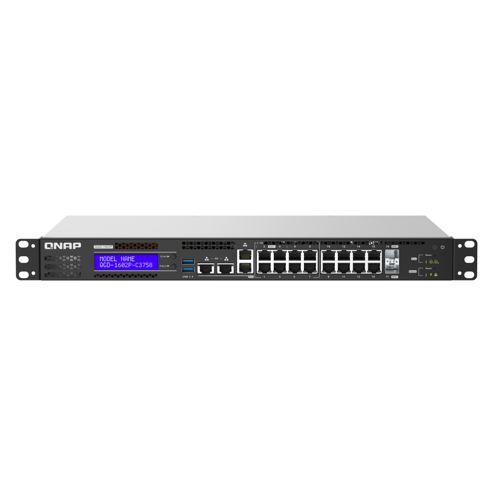QNAP QGD-1602-C3558-8G Switch Side View 3