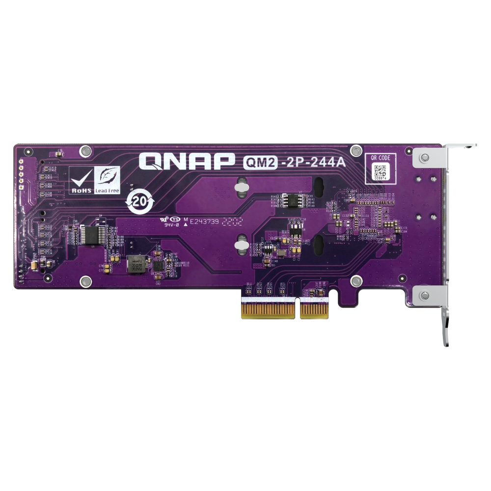 QNAP QM2-2P-244A Expansion Card Side View 4