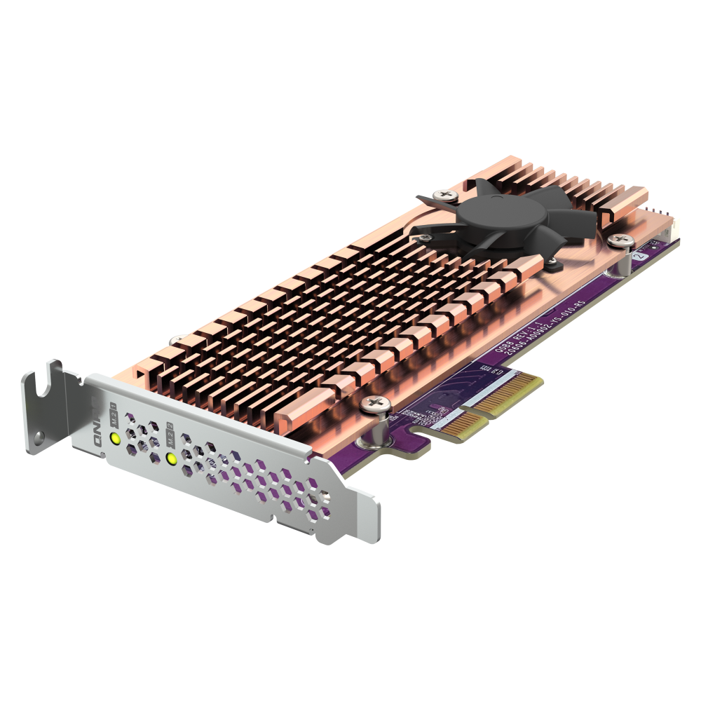 QNAP QM2-2P-344A Expansion Card Side View 3