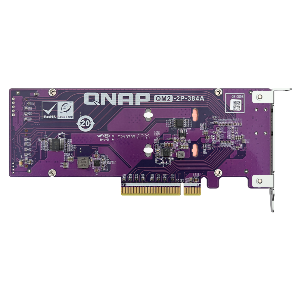 QNAP QM2-2P-384A Expansion Card Side View 6