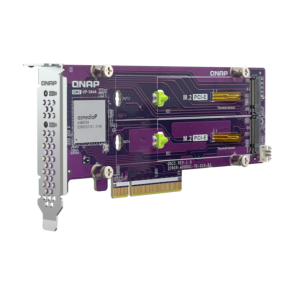 QNAP QM2-2P-384A Expansion Card Side View 5