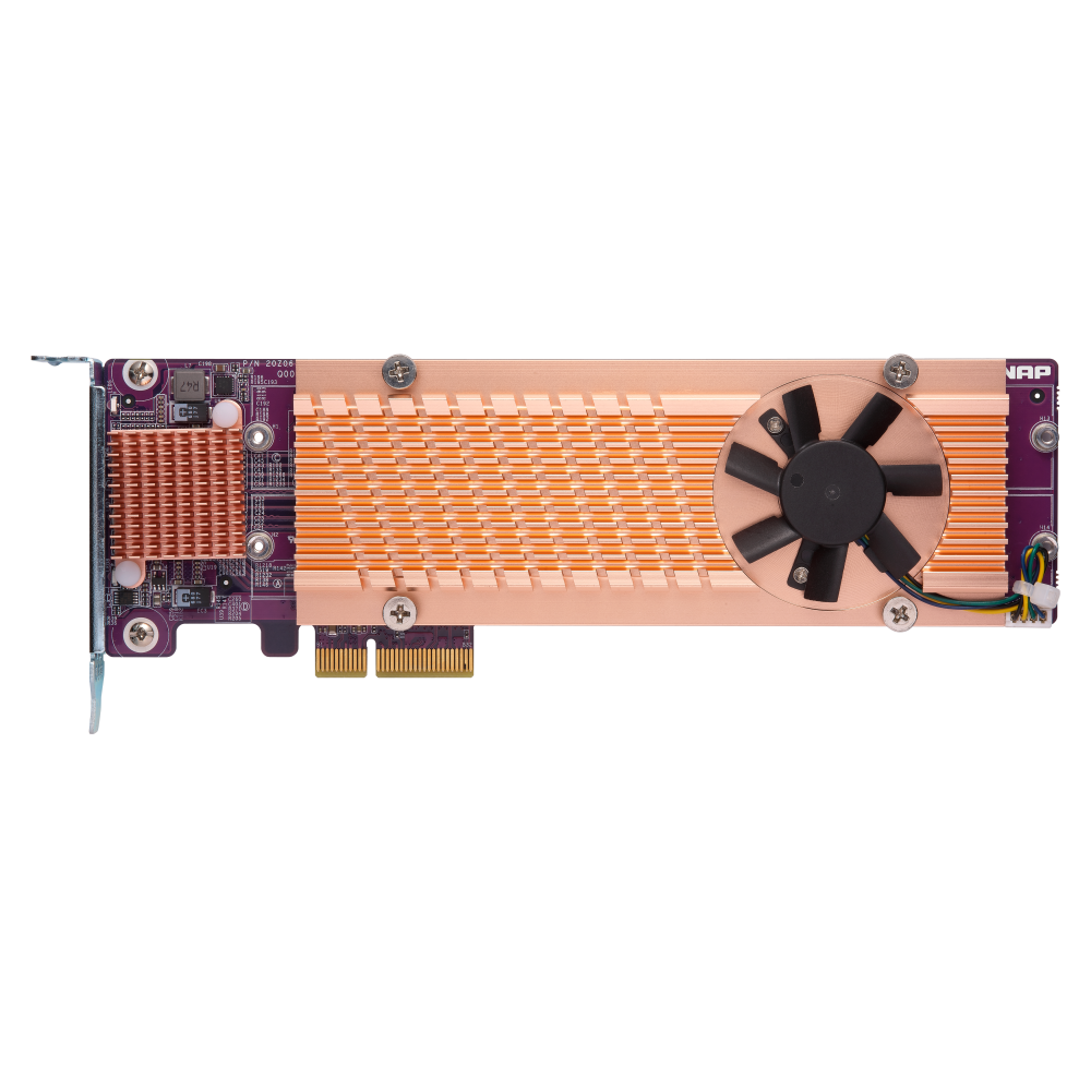 QNAP QM2-4P-342 Expansion Card Back View (I/O ports)