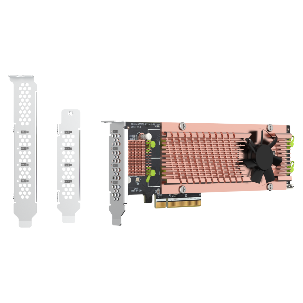 QNAP QM2-4P-384 Expansion Card Back View (I/O ports)