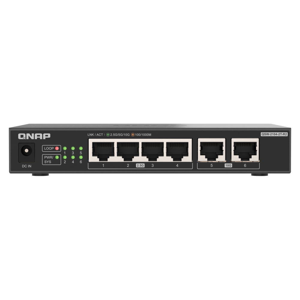 QNAP QSW-2104-2T Switch Side View 3