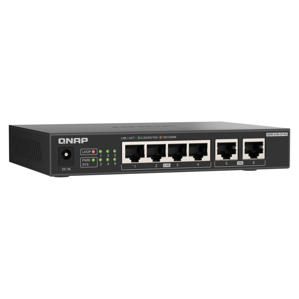 QNAP QSW-2104-2T Switch Side View 4