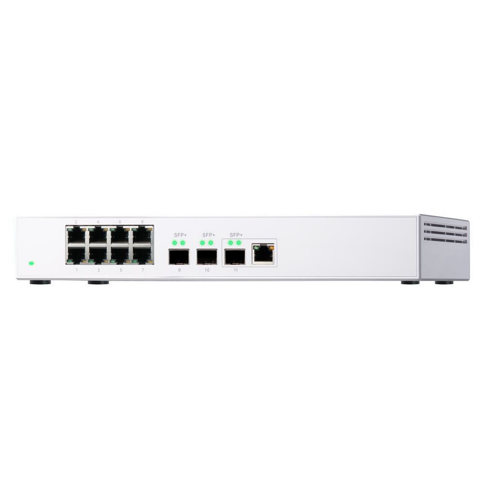 QNAP QSW-308-1C Switch Angled Front View