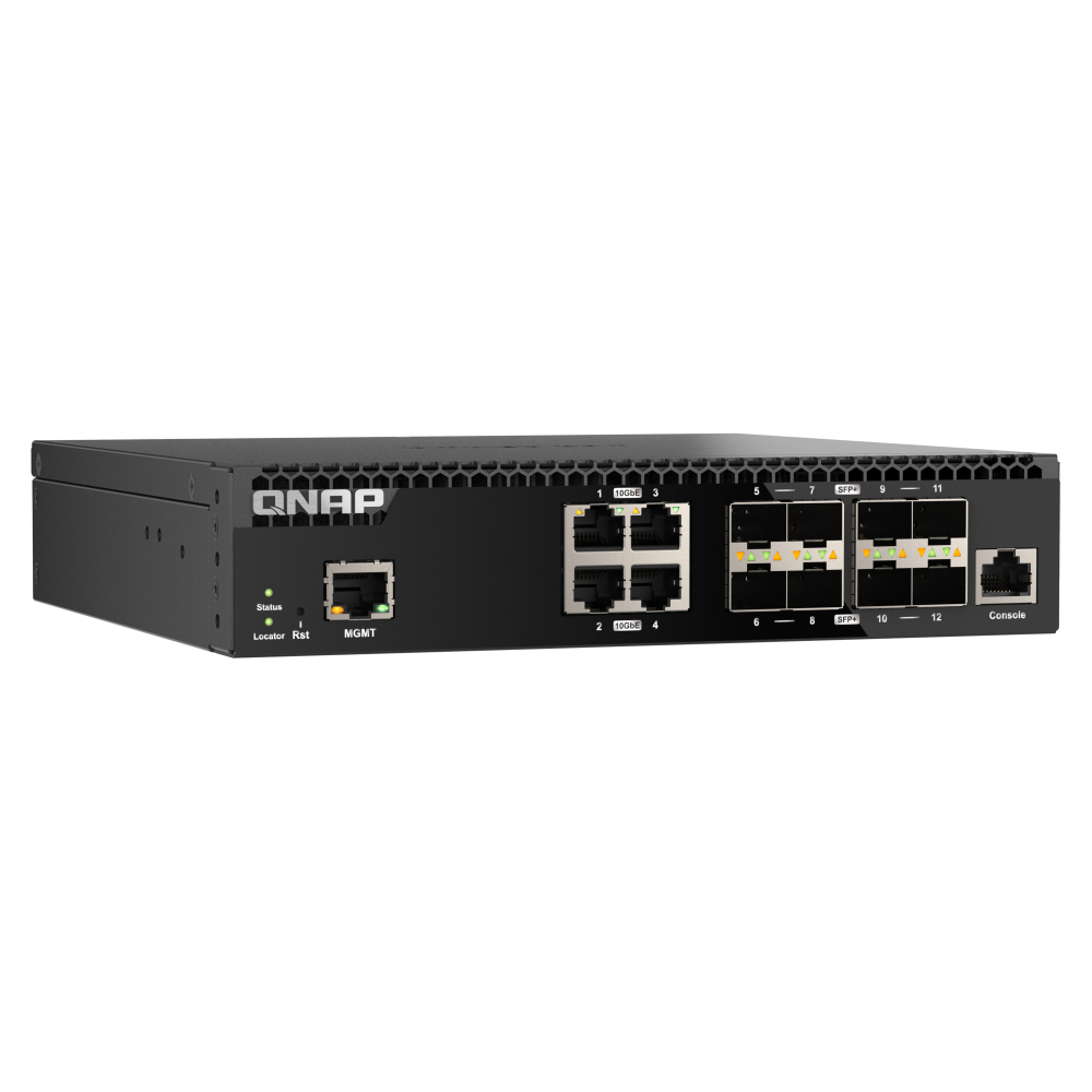 QNAP QSW-M3212R-8S4T Switch Side View 4
