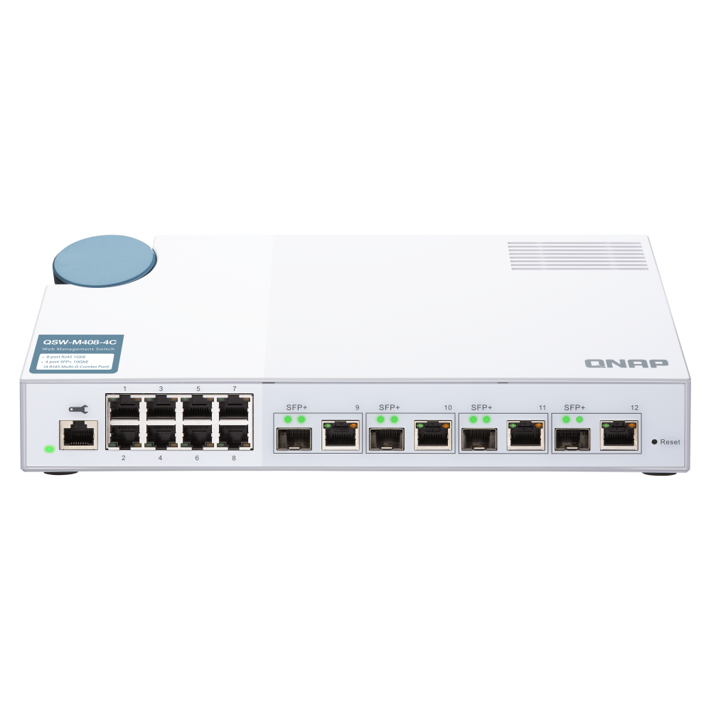 QNAP QSW-M408-4C 12-Port Managed 10GbE Combo Switch