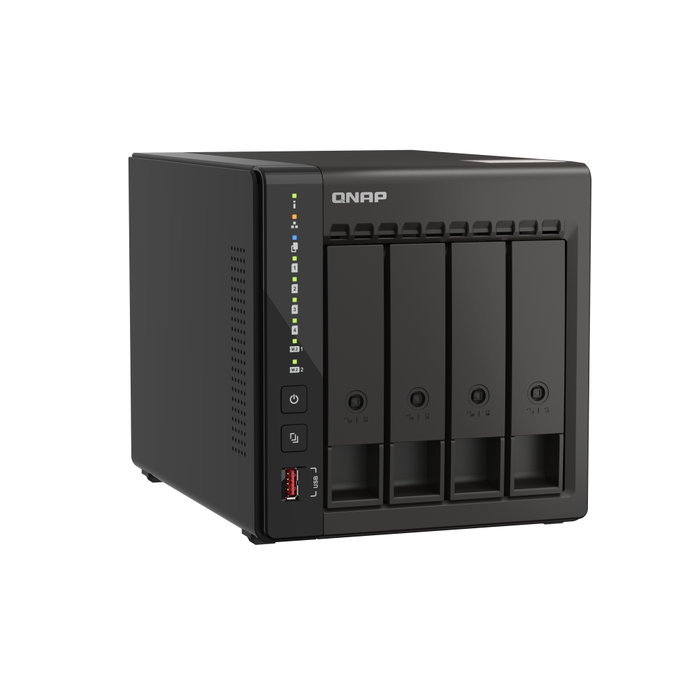 QNAP QVP-41C NVR for Surveillance Side View 4